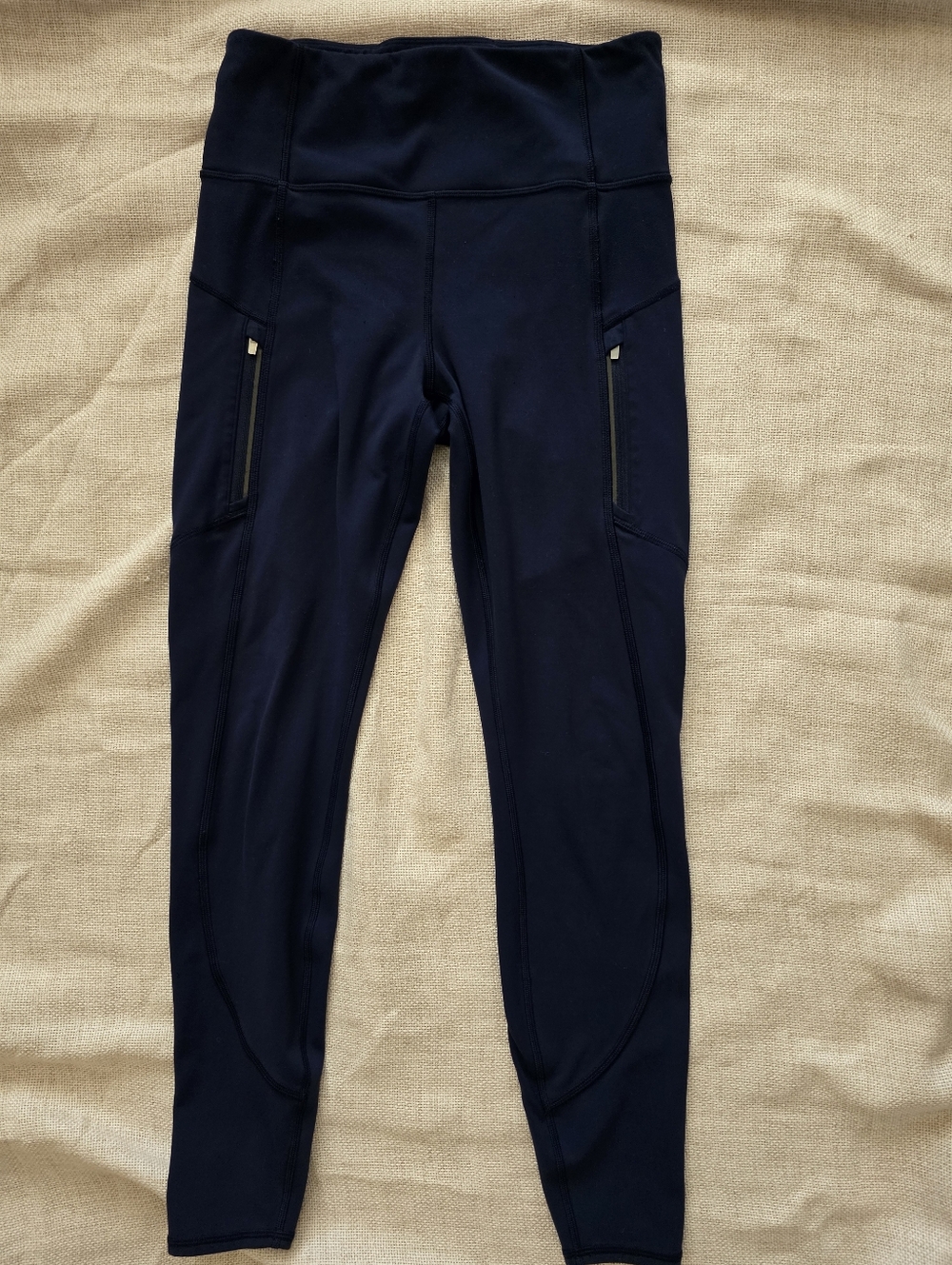Athleta Midnight Navy High-Rise Performance Leggings Yoga Gym Workout Gear Sz Sm